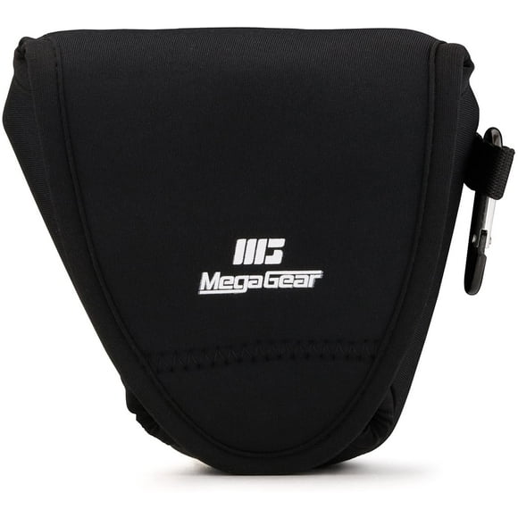 MegaGear Fujifilm X-E3 (23mm & 18-55mm) Ultra Light Neoprene Camera Case, with Carabiner - Black - MG1334