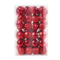 Christmas Tree Ornaments, 48PCS Silver Shatterproof Ball Set with Mixed Textures for Xmas Tree Decoration, Elegant Metallic Holiday Ornament Set for Home Party Decor 2025 Trend