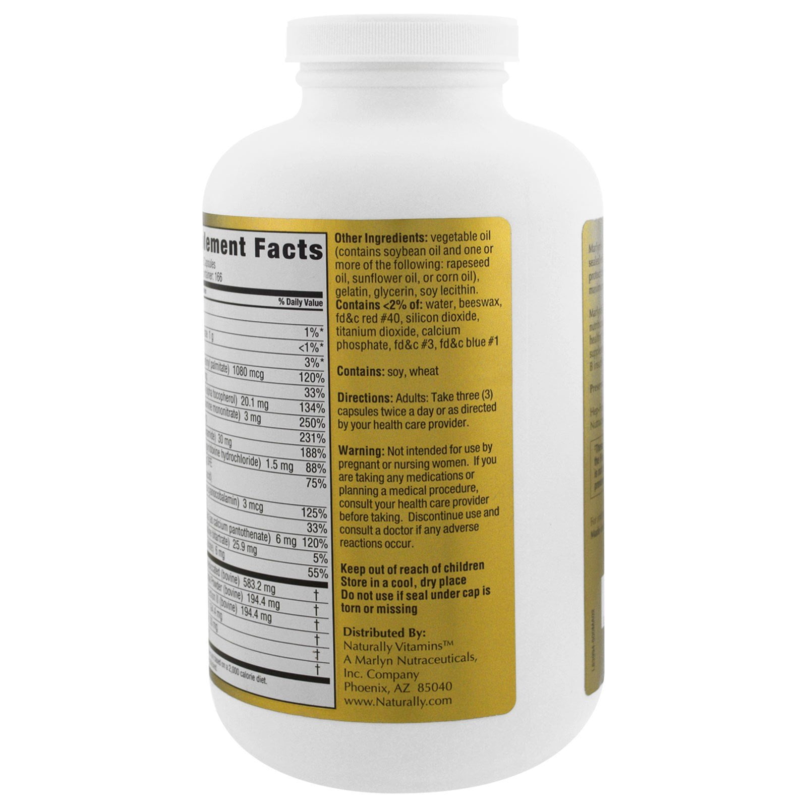 Naturally Vitamins Marlyn Hep-Forte Softgels, 500 Ct