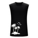 thumbnail image 3 of Camiseta sin mangas de cuello redondo para hombre, jersey deportivo de alta elasticidad, cuello redondo, sin mangas, ropa deportiva para hombre musculoso, camiseta sin mangas de algodón para hombre, 3 of 5