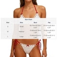 thumbnail image 3 of PFRNLF Womens Sexy Halter Bikini Set Triangle Top String Swimwear Two Piece Swimsuits Cheeky Bathing Suit, 3 of 7