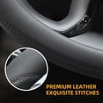 thumbnail image 3 of Funda para volante Valleycomfy, piel de microfibra, 38 cm, 3 of 4