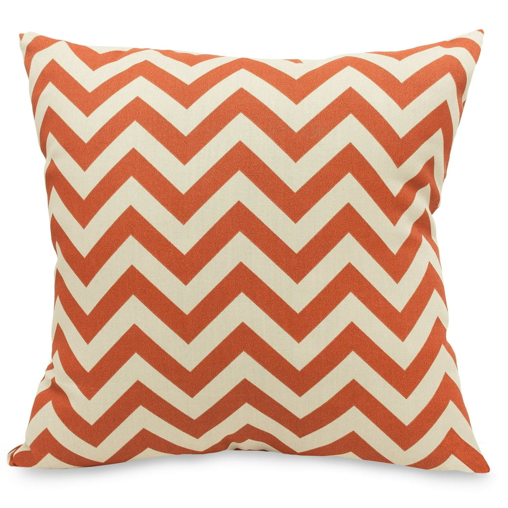 Majestic Home Goods Indoor Outdoor Burnt Orange Chevron