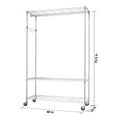 thumbnail image 5 of TRINITY EcoStorage® 3-Tier 48x18x75.5 Rolling Garment Rack - Chrome, 5 of 6