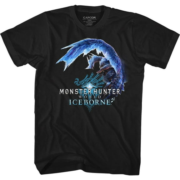 Monster Hunter Icydragon Black Adult T-Shirt S
