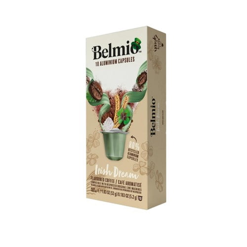 Belmio Irish Dream Nespresso Original compatible Aluminium Coffee Pods, 10 pods per pack, British Import (Pack of 3)