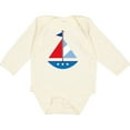 thumbnail image 3 of Inktastic Personalized Sailboat Boys or Girls Long Sleeve Baby Bodysuit, 3 of 5