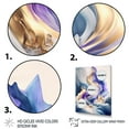 thumbnail image 3 of Designart Blue And Gold Splash Paint III Canvas Wall Art, 3 of 5