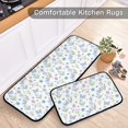 thumbnail image 5 of 2-Piece Kitchen Mat Set Non Slip Washable Floor Mats Decorative Rugs for Kitchen Sink Laundry Spring Plants and Easter Egg, 5 of 7