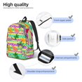 thumbnail image 4 of Yiaed Multicolored Tropical Print Backpack, Premium Laptop Backpack, Travel Backpack for Women, Lightweight Backpacks, Comfortable Back Pack-Small, 4 of 5