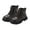 Brown, variant on CYRBOKO Ankle Boots for Girls, Fall Winter Lace Up Non-slip Side Zip Girls Riding Boots White Size 10 (Little Kids)