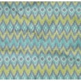 thumbnail image 4 of oneOone Organic Cotton Poplin Twill Fabric Chevron Ikat Printed Fabric 1 Yard 42 Inch Wide, 4 of 4
