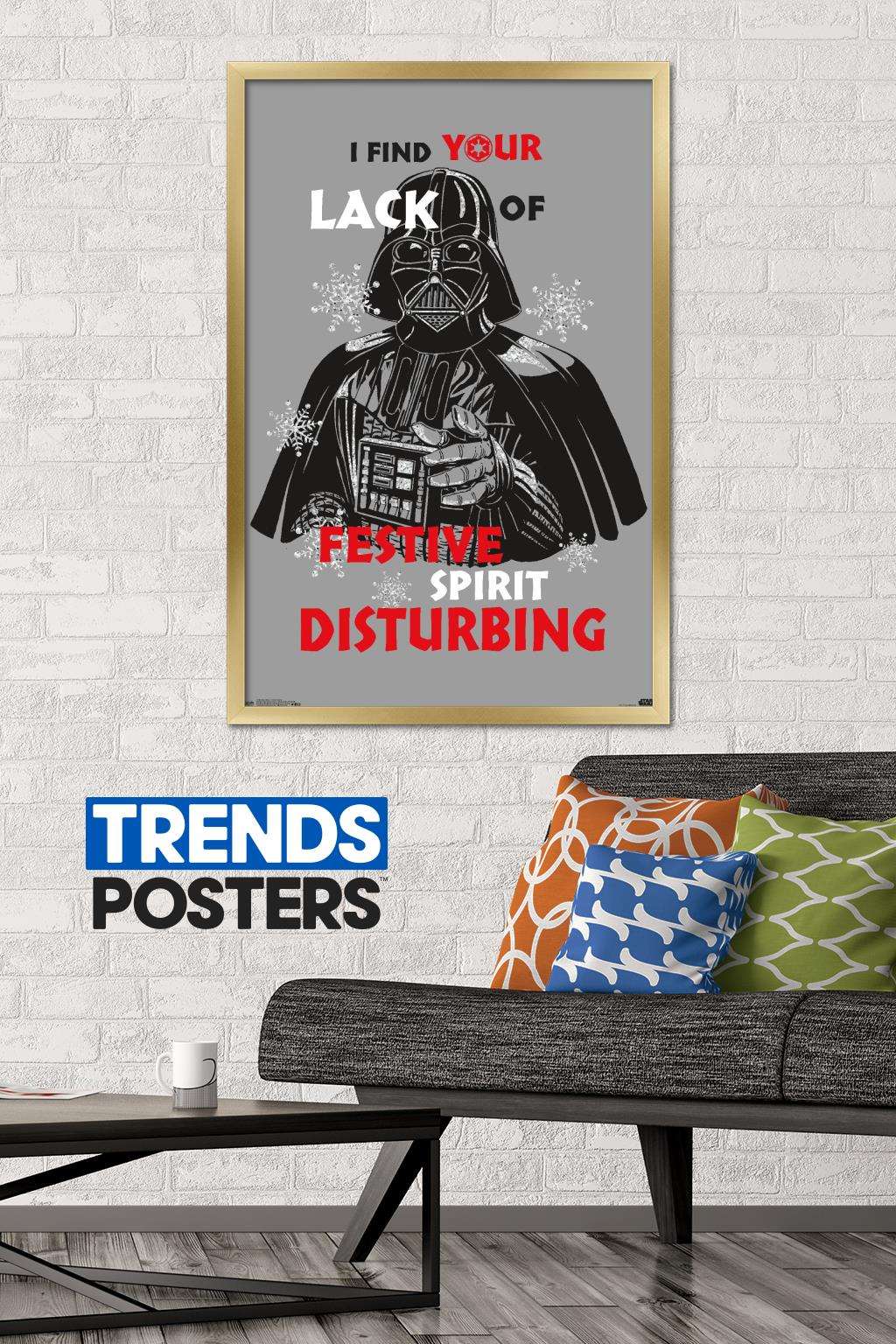 Star Wars: Saga - Festive Spirit Wall Poster, 22.375" x 34", Framed