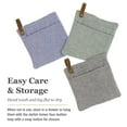 thumbnail image 7 of Cuisinart Chambray Potholders with Soft Insulated Pockets and Faux Leather Loop, 2pk - Heat Resistant Hot Pads, Trivets Protect Hands and Surfaces- Marine, 7 of 7