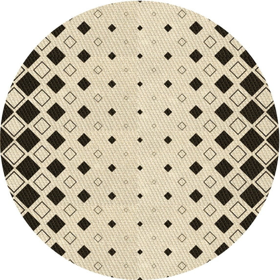 Ahgly Company Machine Washable Indoor Square Transitional Wheat Beige Area Rugs, 3' Square