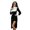 Z06Black, variant on Xijirk Womens Victorian Maid Costume High Neck Long Puff Sleeve Lace Ruffle Maxi Dress with Lace Apron for Halloween Cosplay Party Role Play,Black,M