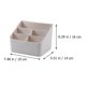 thumbnail image 2 of unbranded Organizador De Plástico Beige Para Escritorio Con Compartimentos Para Control Remoto Y Accesorios, 2 of 8