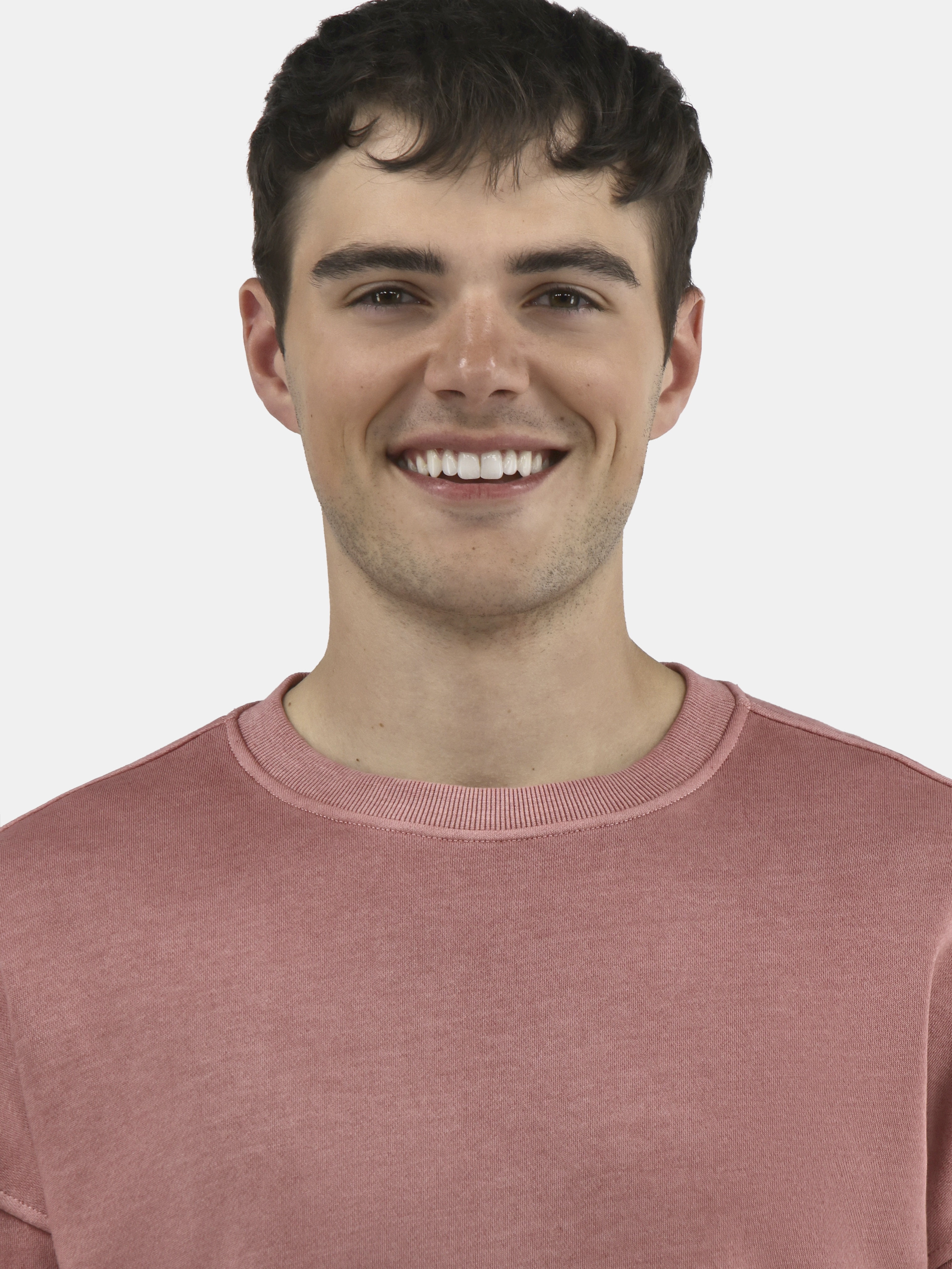 No Boundaries All Gender Fleece Crewneck Sweatshirt with Long Sleeves, Men's and Big Men’s