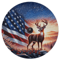 thumbnail image 3 of Lotusprinthandmade US Flag Deer Spare Tire Cover With Backup Camera Hole, Deer Tire Cover (30 in), 3 of 7