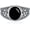 Oval Cut, variant on Vintage Black Onyx Ring 925 Sterling Silver 10 MM Oval Cut Black Onyx Retro Ring for Women Size 4-12