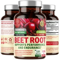 N1N Premium Organic Beet Root Capsules for Energy, Stamina and Athletic Performance, 120 Veg Caps
