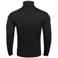 thumbnail image 4 of NY Threads Men's Ribbed Turtleneck Slim Fit Pullover Casual Long Sleeves Basic Top, Large, Black, 4 of 9