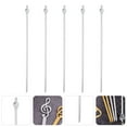 thumbnail image 3 of Miangastore Silver Flat Kebab Skewers 5Pcs 10.2In Length, 3 of 8