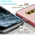 thumbnail image 3 of Compatible with Samsung S10e Case Glitter Clear Green,Phone Samsung Galaxy S10e Case Silicone Transparent Soft TPU Women Girls Shockproof Protective Slim Cover (Pink), 3 of 13