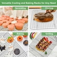 thumbnail image 4 of Vesteel Baking Rack Set of 2, Stainless Steel Cooling Rack for Baking Cooking Roasting , 16.5" x 11.4" Grid Wire Rack Cookie Rack, Dishwasher Safe, 4 of 7