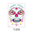 thumbnail image 1 of Tatuajes de Halloween pegatinas para fiesta de disfraces, tatuaje fluorescente temporal para cara, barra de música, pegatina de piel impermeable, 1 of 4
