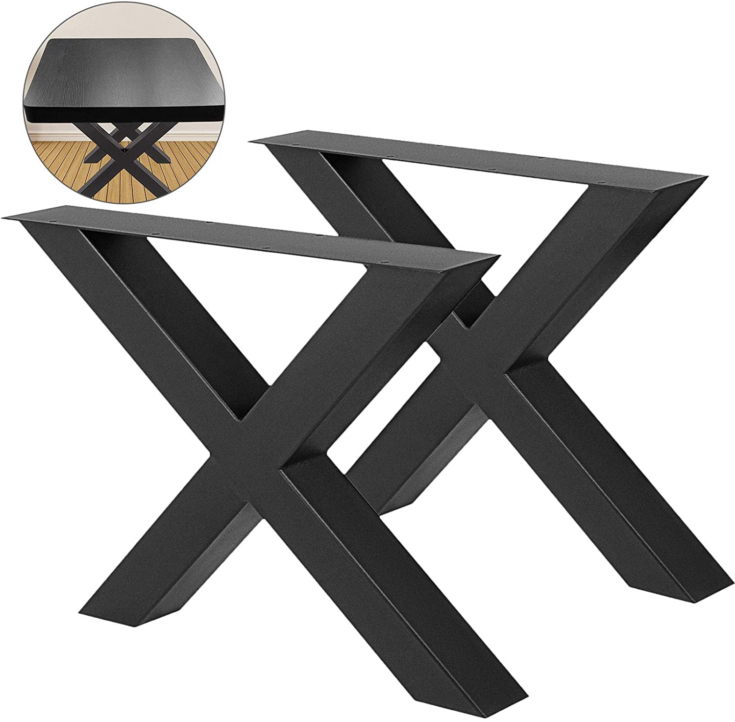 X shape legs for dinning table in rough metal shade, 16
