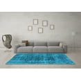 thumbnail image 3 of Ahgly Company Indoor Rectangle Oriental Light Blue Industrial Area Rugs, 2' x 3', 3 of 4