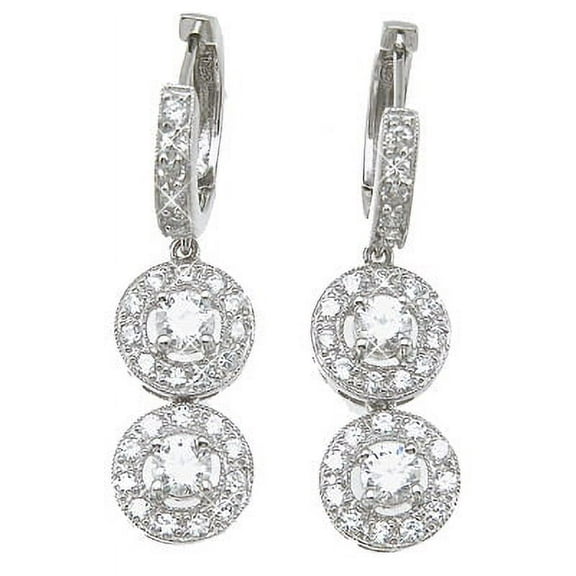 925 Sterling Silver Earrings For Women Makes Unique Birthday Gift For Girlfriend, Brilliant Cut Fashion Sterling Silver Earrings