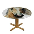 thumbnail image 3 of Autua Horse Theme Round Tablecloth Stain-Resistant Washable for Indoor Outdoor Restaurants Weddings Parties Home Kitchen Decoration 38"-42, 3 of 8
