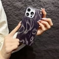 thumbnail image 5 of Feather Yarn Laser Aesthetic Sparkling Glossy Fantasy TPU Case Compatible with iPhone Case (Black,iPhone 14), 5 of 7