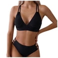 thumbnail image 4 of Bikini Set for Women Sporty Two Piece Swimsuit High Waisted Bottom Tummy Control Bathing Suit Comfortable Swimwear for Beach Activities Vacation Pool Party, 4 of 7