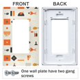 thumbnail image 3 of Yayeee Rocker Switch Wall Plate 1-Gang 4.6"x2.9" Home Decorative Outlet Cover, Minimalist Geometric Pattern, 3 of 6