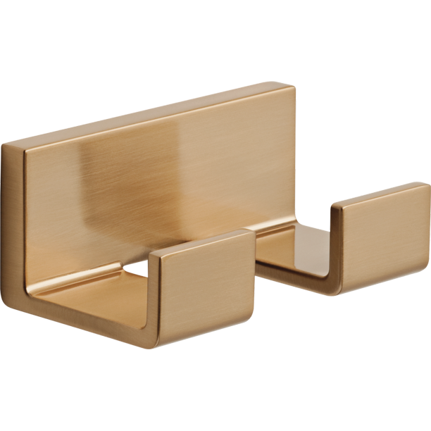 Delta Vero Double Robe Hook, Champagne Bronze