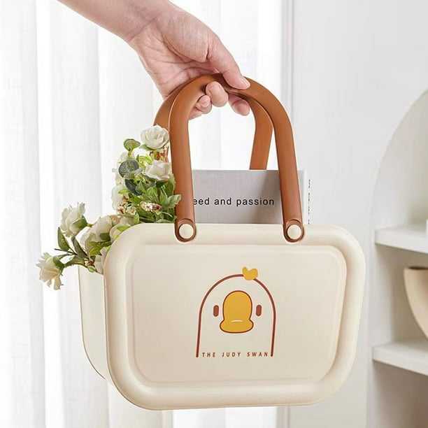Organizadores de armario y almacenamiento Cesta de baño portátil Casa de baño Baño Cesta de lavado de baño de plástico Cesta de almacenamiento Cesta de almacenamiento Cesta de baño Cesta de almacenami