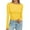 34# Yellow, variant on UoCefik Plain Long Sleeve Shirt Women Fashion Slim Fit Crop Top Trendy Boat Neck Tight T Shirts Cute Going Out Tops Basic Clothes Army Green L