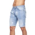 thumbnail image 4 of Crosshatch Mens Riptrey Abraised Denim Shorts, 4 of 8