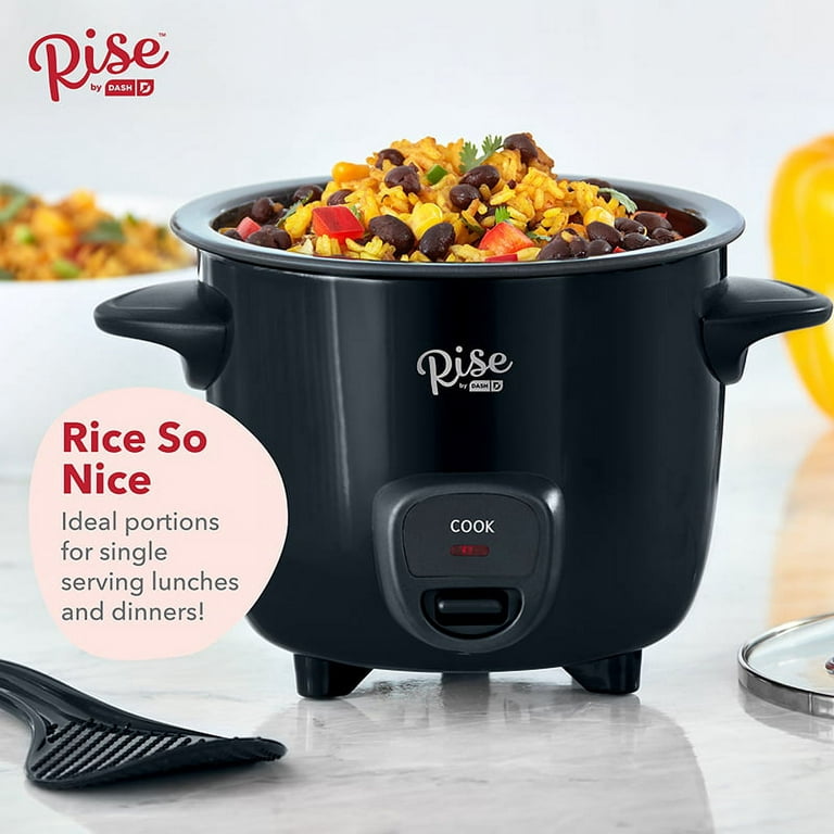 Rise By Dash Mini Rice Cooker Steamer with Removable Non-stick Pot, Keep  Warm Function & Recipe Guide, 2 cups, 