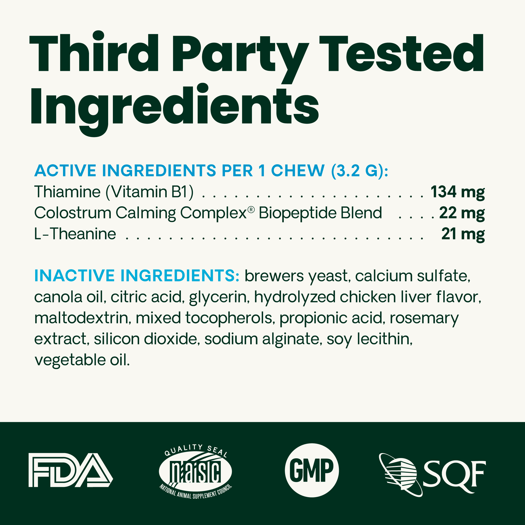 VetriScience Composure Calm & Confident Clinically Tested Chicken Flavored Chews, Calming & Anxiety Supplement for Dogs, 120 count