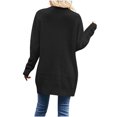 thumbnail image 4 of Diufon Womens Fall Cardigans Solid Color Comfortable Sweaters Long Sleeve Button Overcoat, 4 of 4