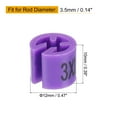 thumbnail image 2 of Marcadores de percha de ropa de 160 piezas, etiquetas de tamaño 3XL, adecuadas para varillas de 3.5 mm, etiqueta de color para perchas de ropa, púrpura, 2 of 7