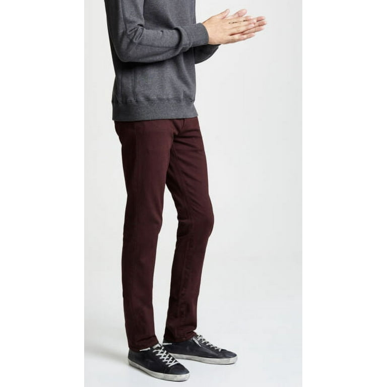 J Brand Mens Tyler Slim Fit Jeans, Red, 40W x 34L