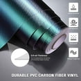thumbnail image 3 of Yescom 5x92 FT 3D Carbon Fiber Vinyl Wrap Film Roll w/ Air Release Chameleon Gradient, 3 of 9