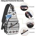 thumbnail image 4 of Custom Printed Sling Bag for Women Men Crossbody Shoulder Backpack Chest Bags Gym Travel Hiking Casual Daypack, 4 of 7