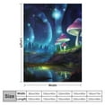 thumbnail image 4 of WERPE  Mushroom Blanket Gifts for Women Girls Mom, Galaxy Space Fantasy Plant Print Decoration for Home Bedroom Living Room Couch Lounge, Soft Cozy Lightweight Throw Blankets Twin White, 4 of 6