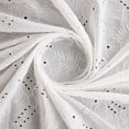 thumbnail image 2 of Zelouf Stella Eyelet Embroidery Stripe Voile  , Sewing, DIY, Crafts Fabric by the Yard, White, 10 Yard, 2 of 3